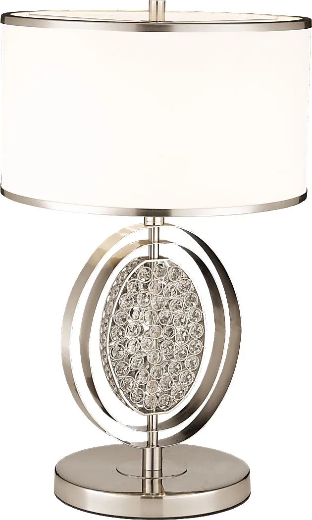 Cabrini Gate Silver Table Lamp