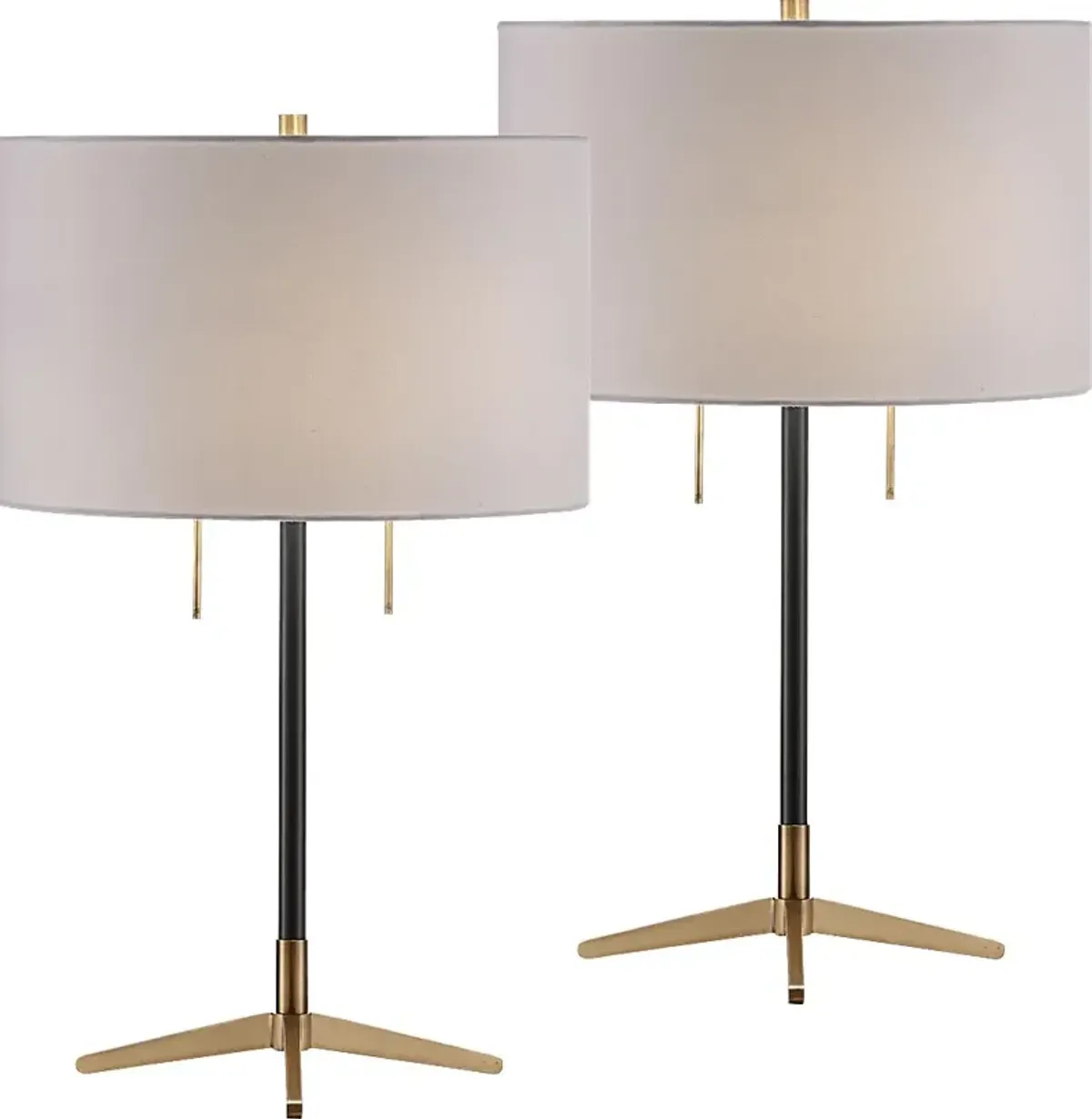 Yorkston Gray Lamp, Set of 2