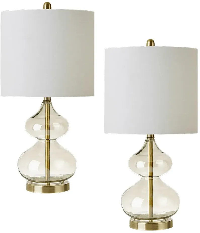 Edenvale Gold Lamp, Set of 2