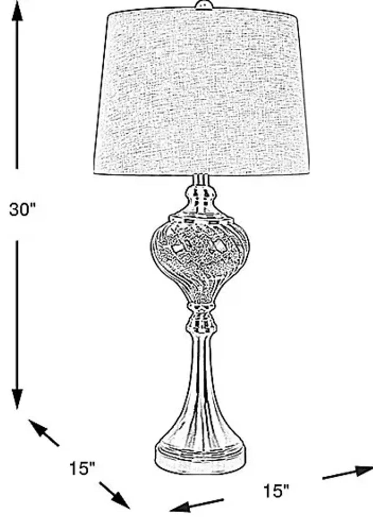 Nase Circle Steel Table Lamp