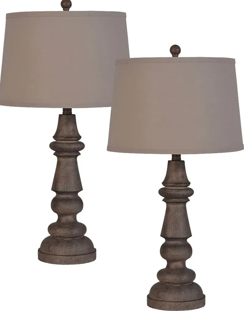 Allston Drive Brown Set of 2 Lamps