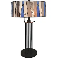 Shiloh Avenue Blue Tiffany Table Lamp