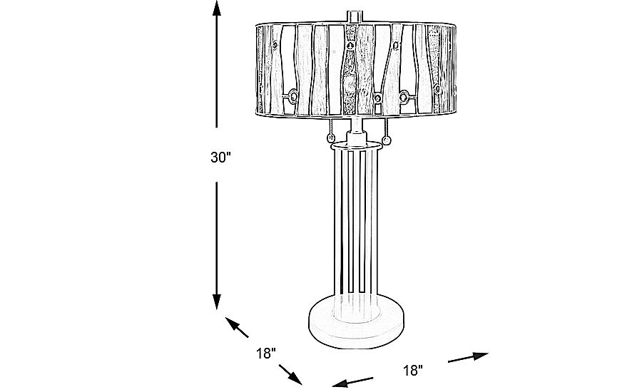 Shiloh Avenue Red Tiffany Table Lamp