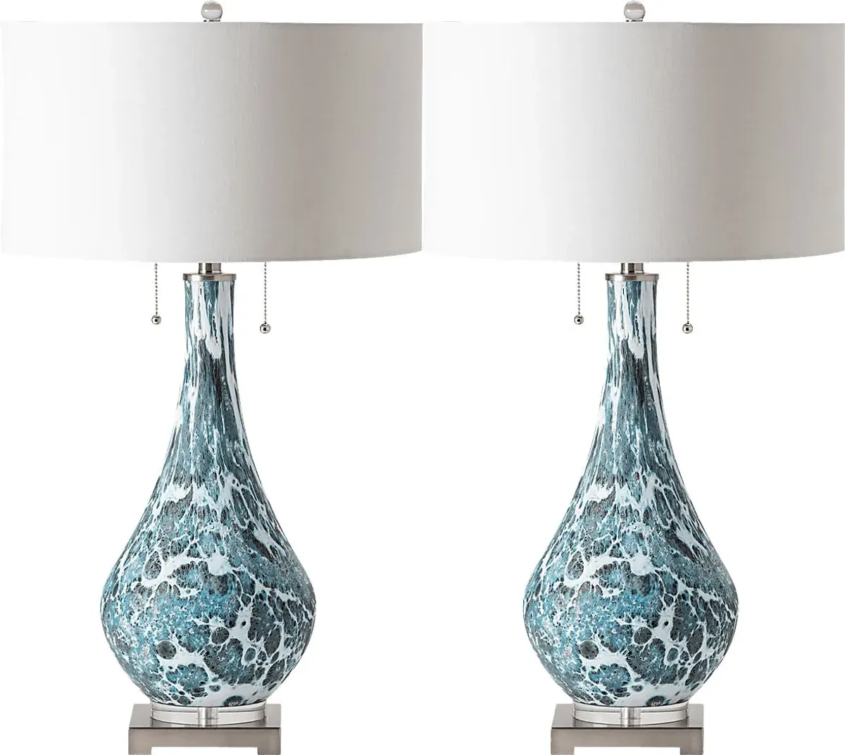 Westhills Trail Blue Lamp, Set of 2