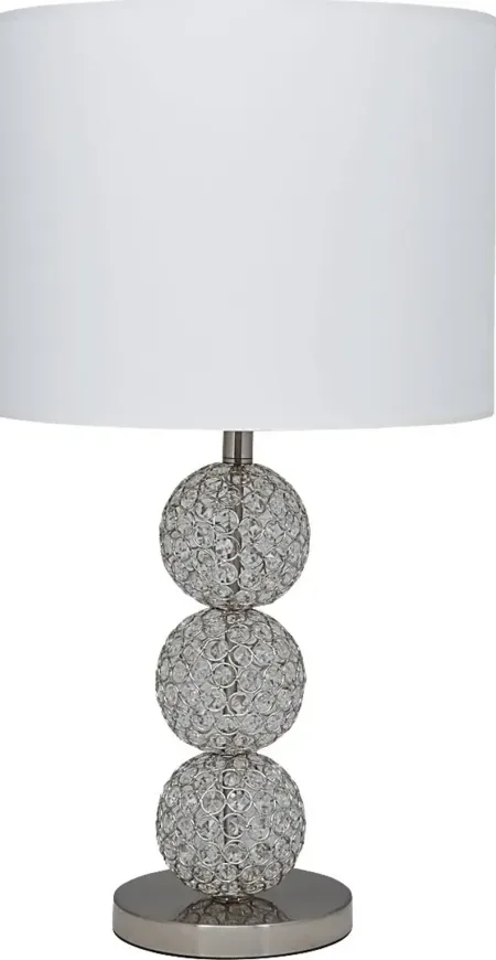 Snowball Silver Lamp