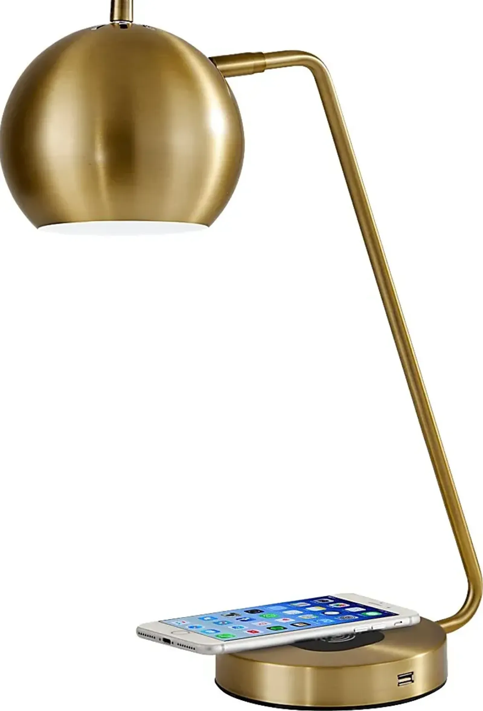 Ithaca Place Brass Lamp