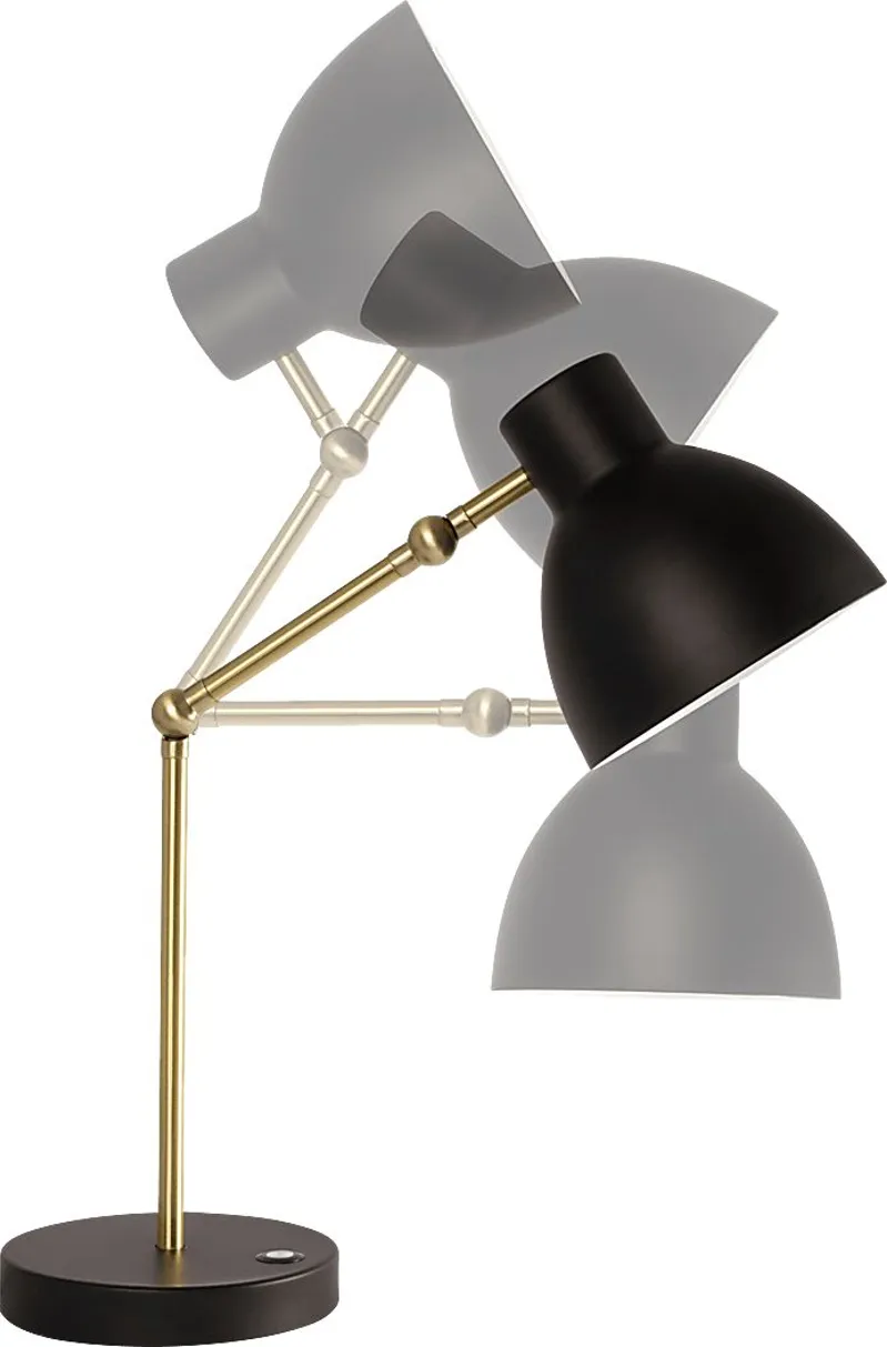 Elati Court Black Lamp