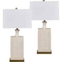 Lammermoor Beige Lamp, Set of 2
