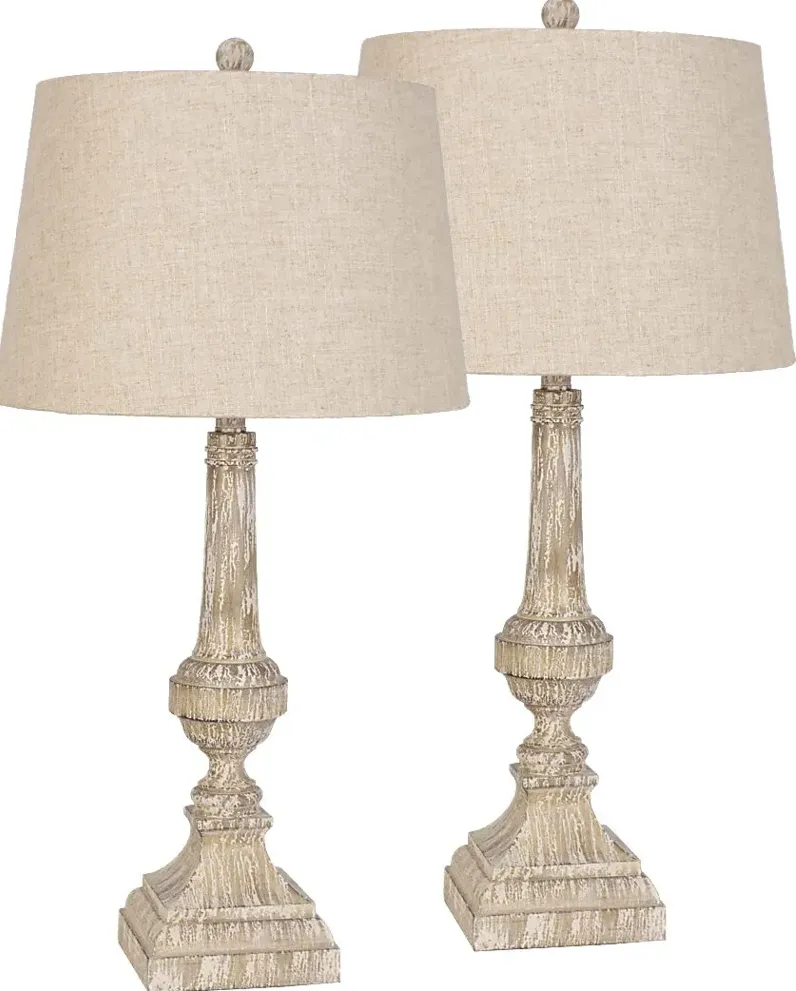 Lucille Loft Brown Set of 2 Lamps