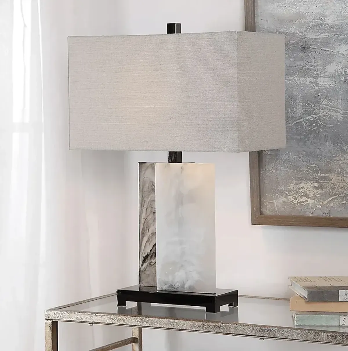 Andea Cay White Lamp