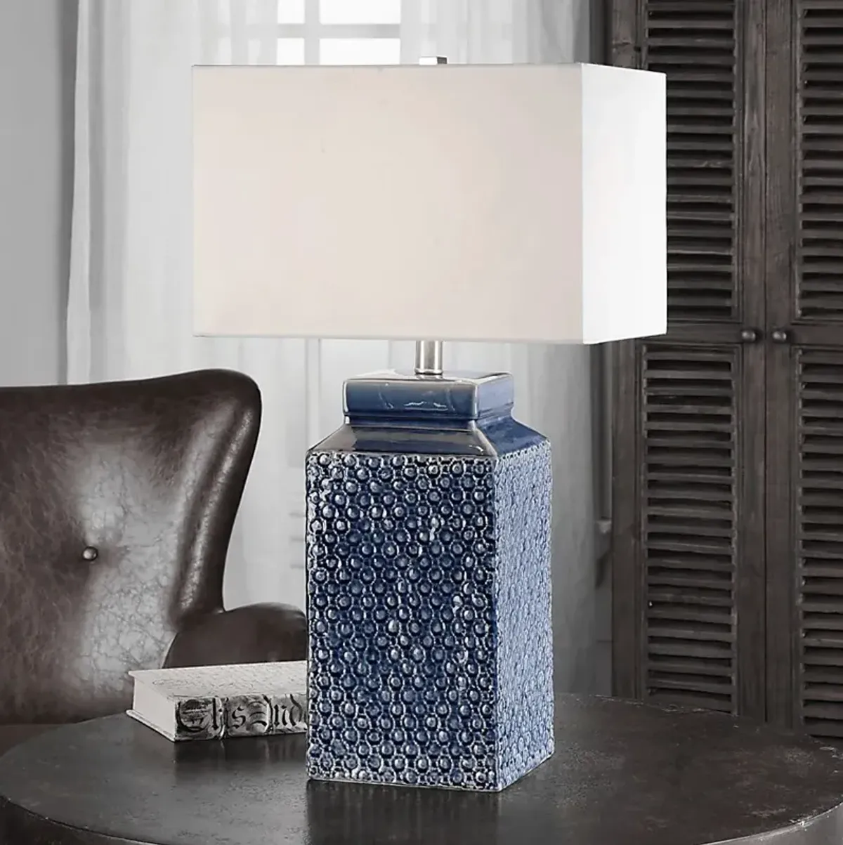 Diane Drive Blue Lamp