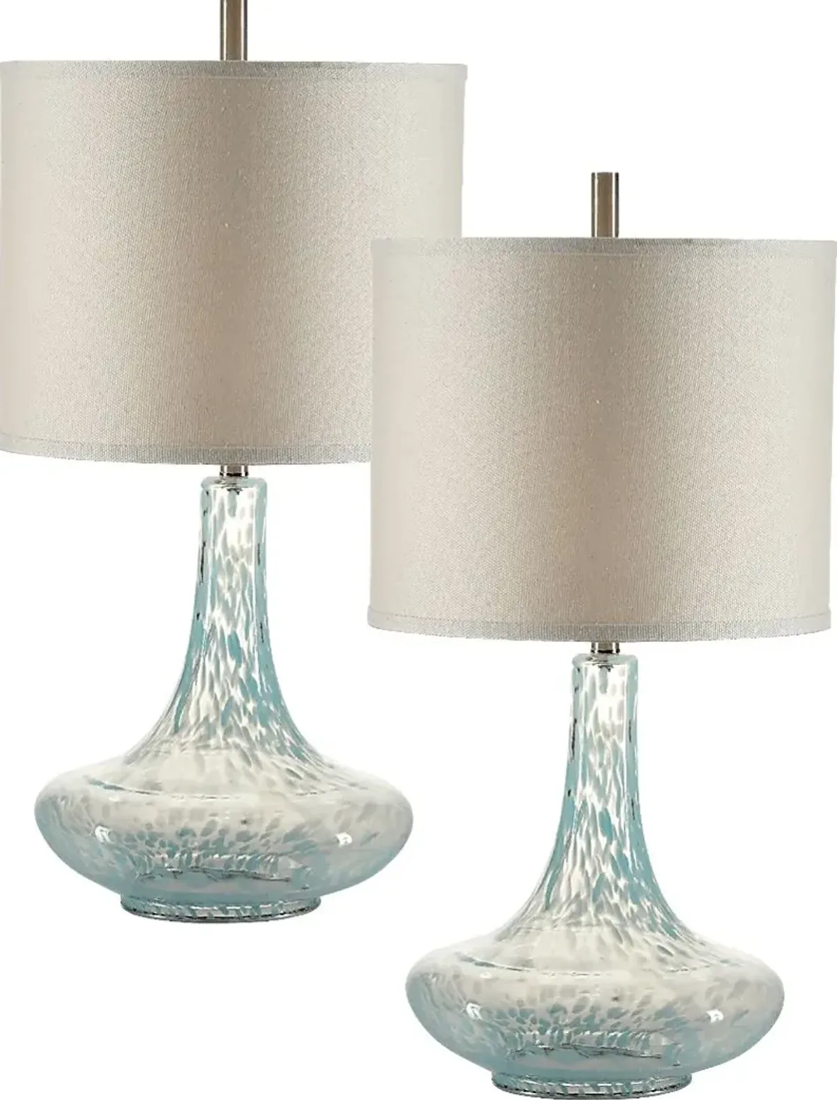 Rubery Cove Blue Lamp, Set of 2