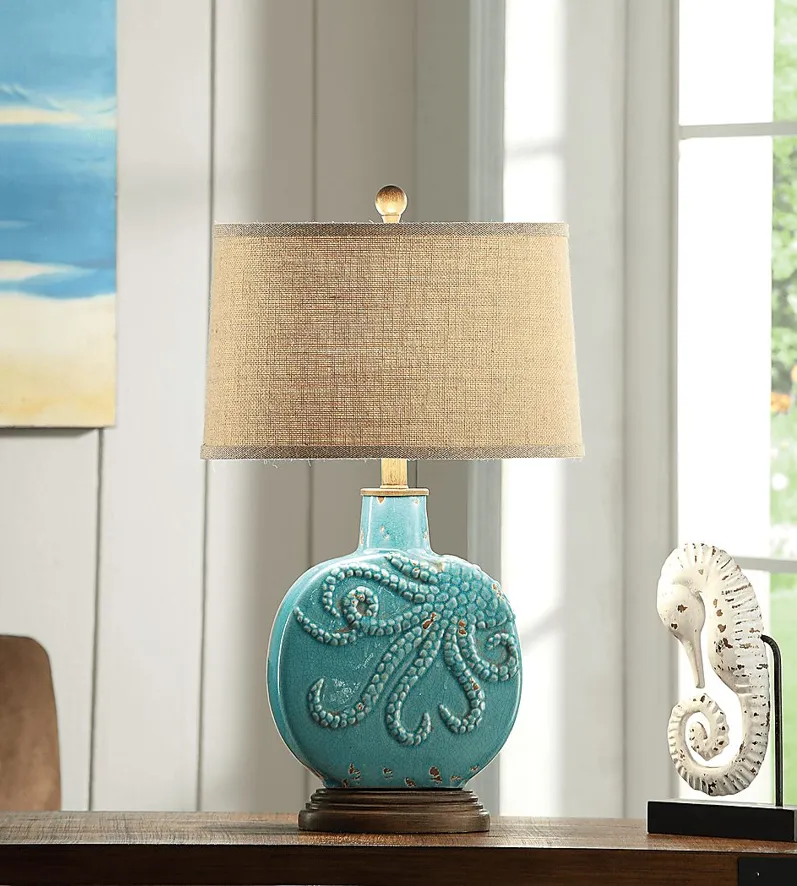 Bolton Spring Blue Set of 2 Lamps