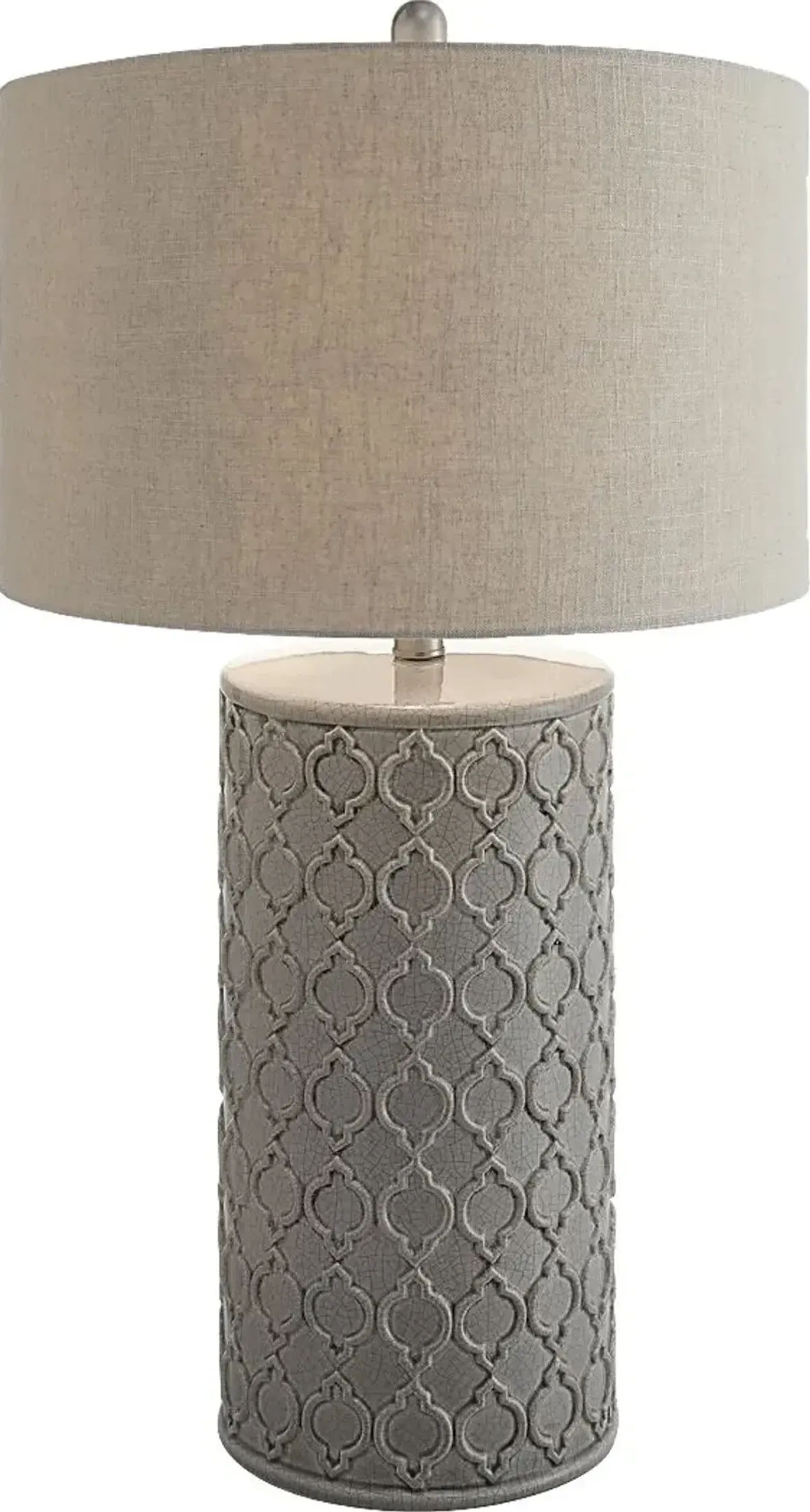 Francis Crossing Gray Lamp