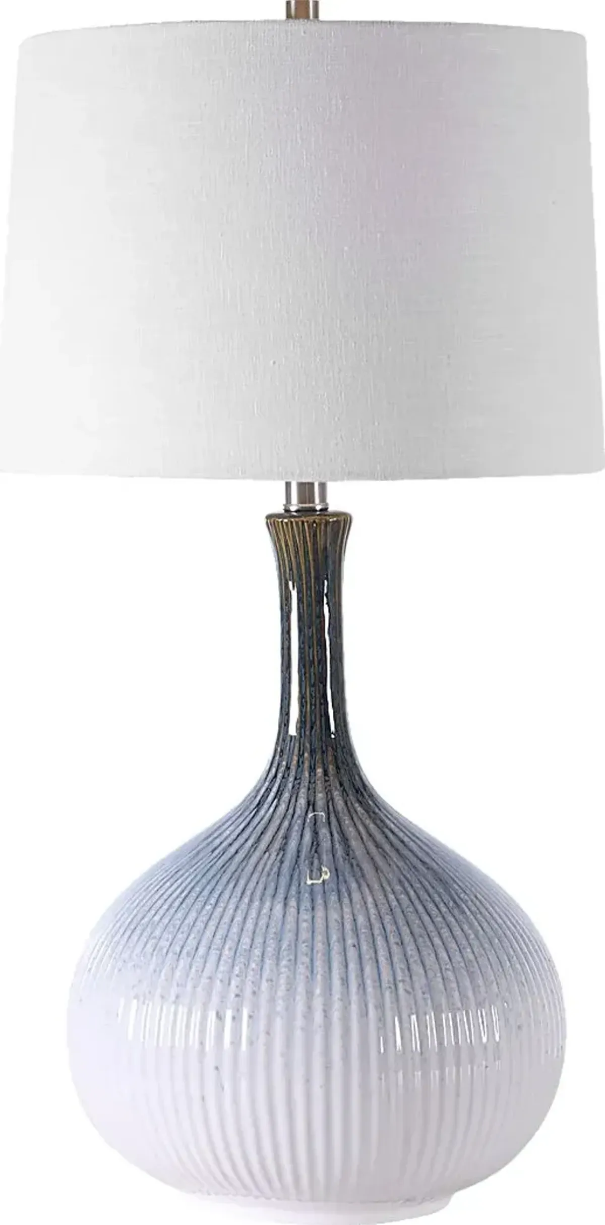 Kalie Boulevard Blue Lamp