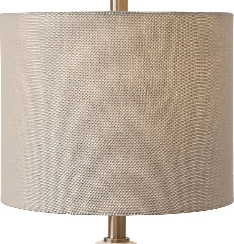 Chloe Club Brass Lamp