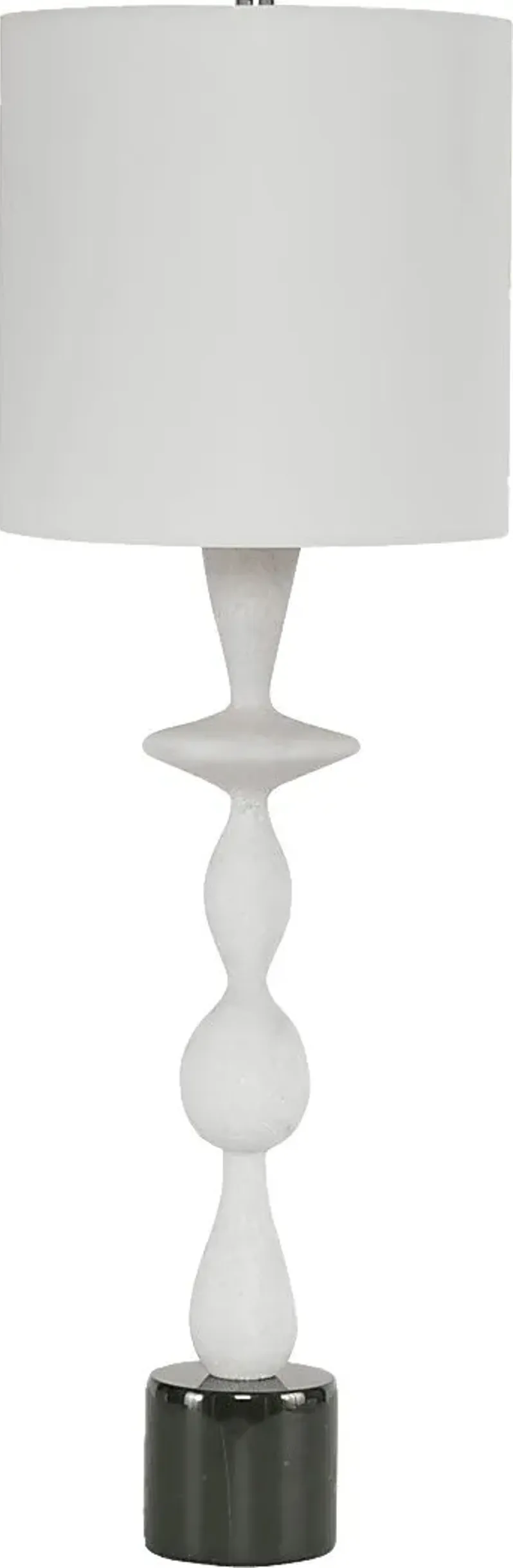 Miguel Hollow White Lamp