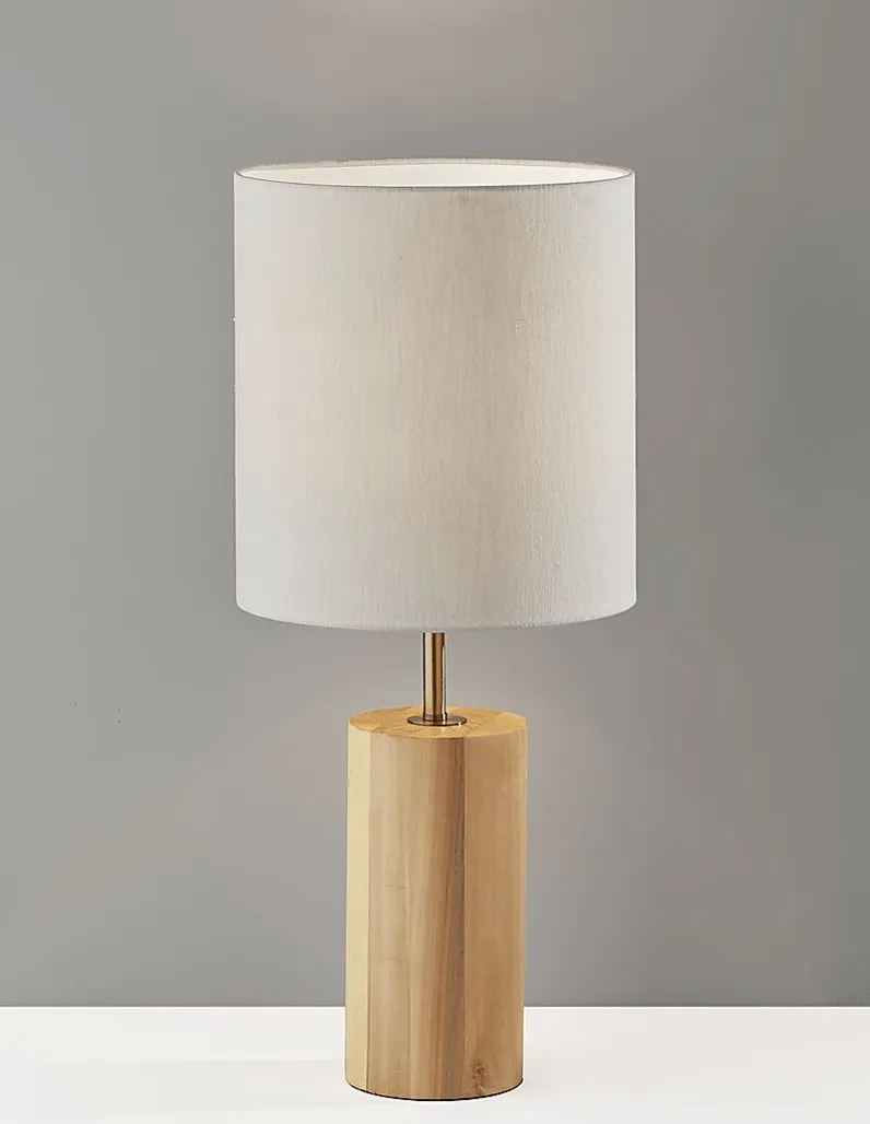 Canyon Cove Oak Lamp