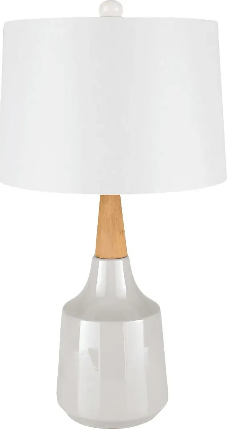 Cazenove Circle White Lamp