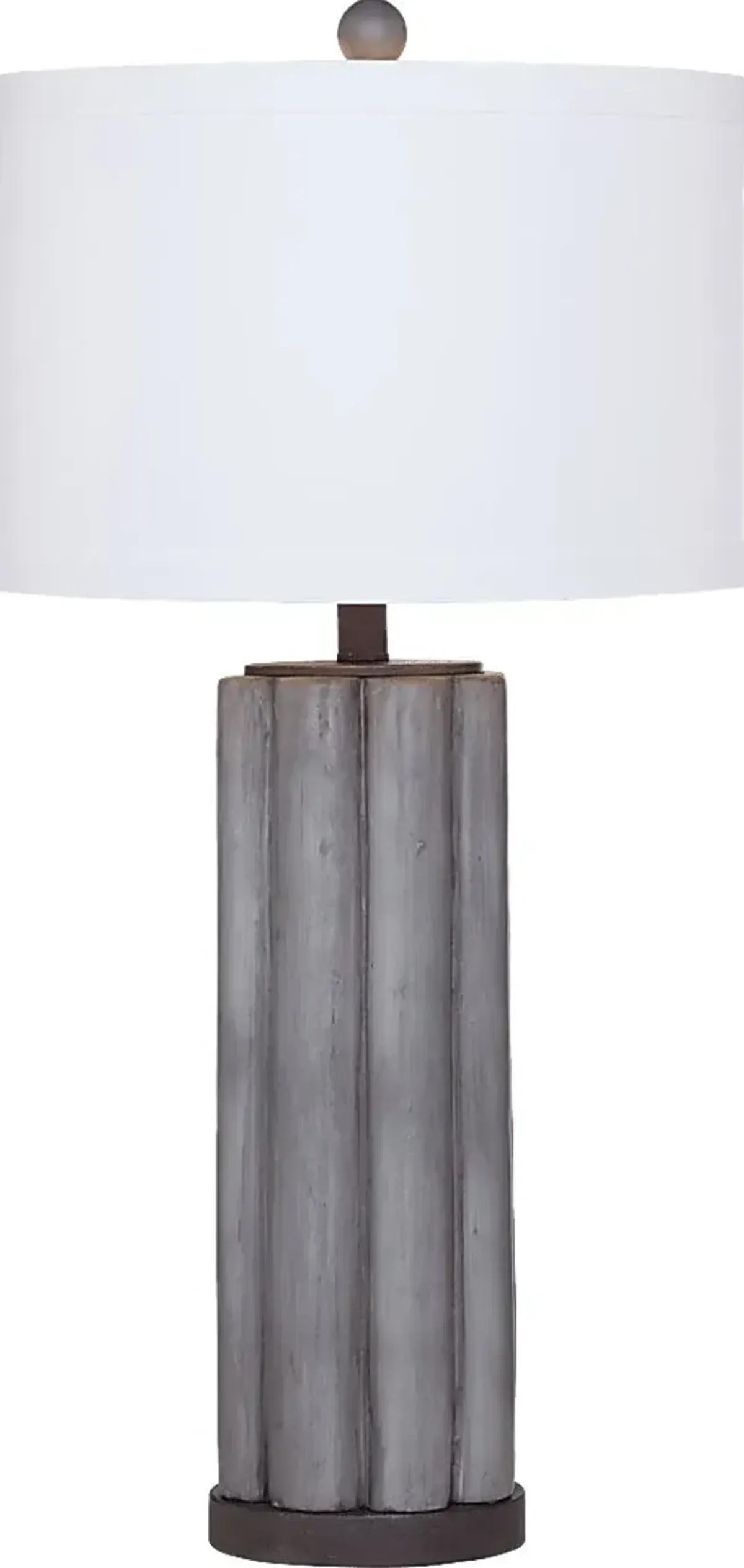 Inman Estates Gray Lamp