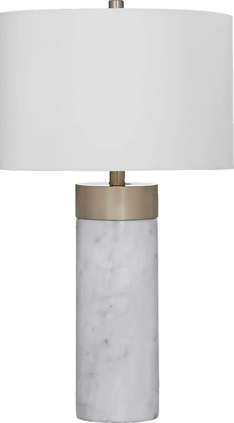 Lenox Circle White Lamp