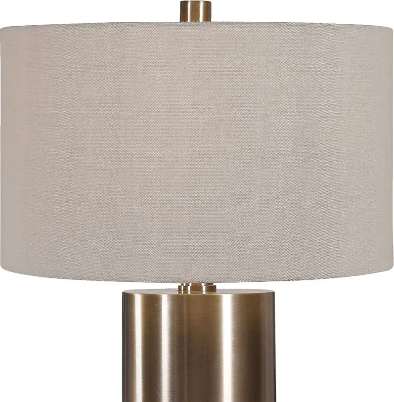 Hawk Court Brass Lamp