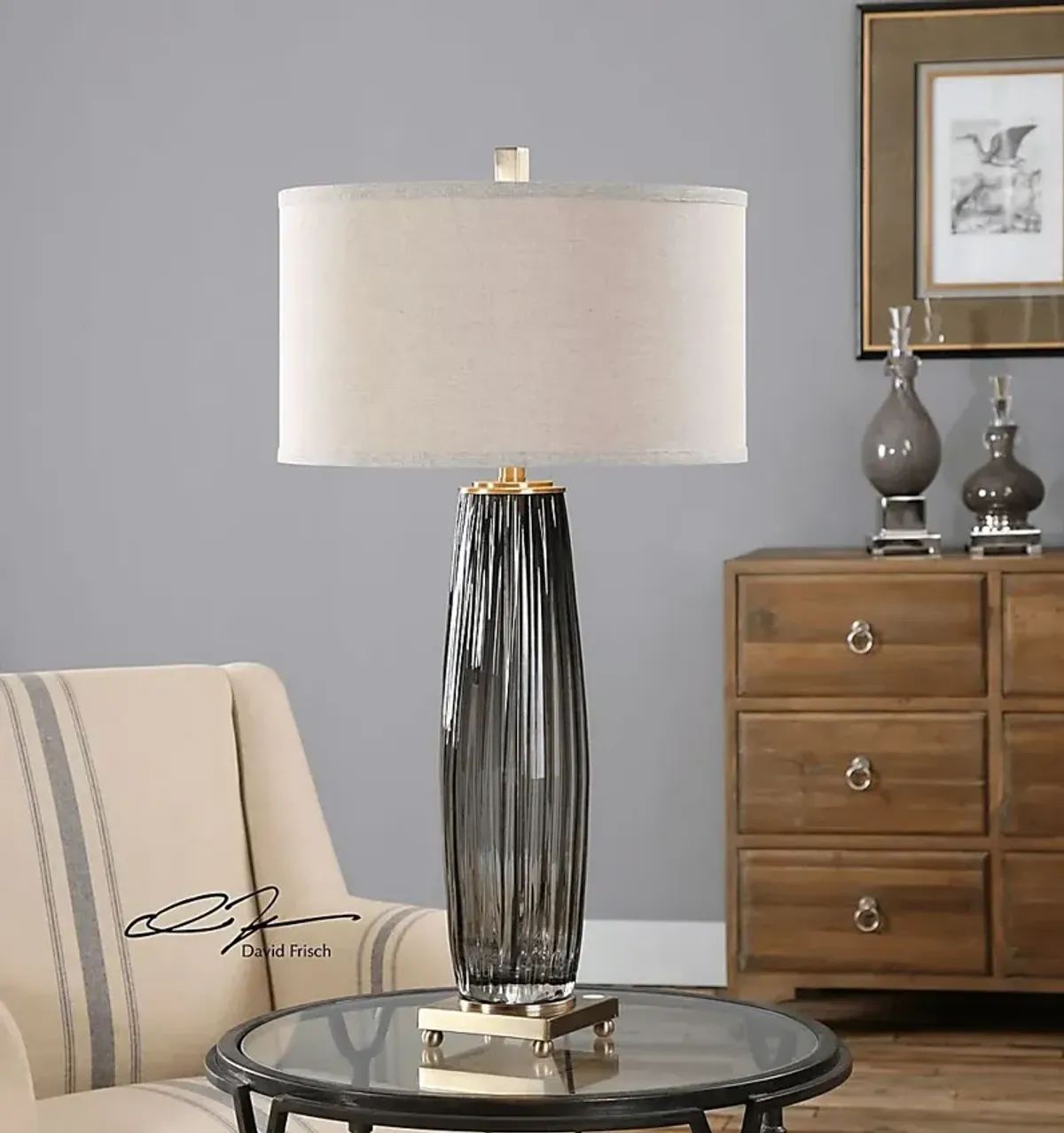 Grapevine Estates Gray Lamp