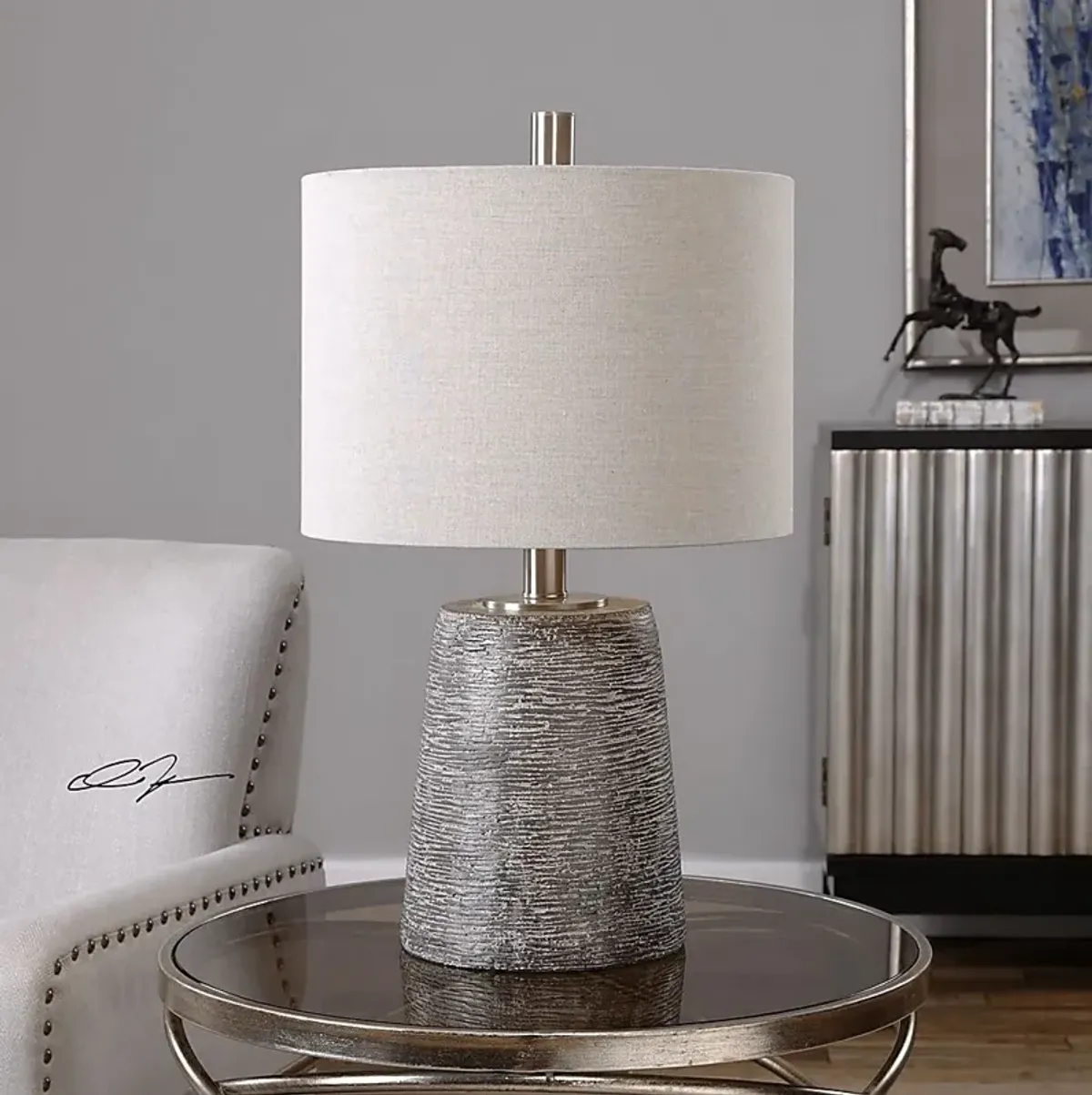 Amdora Gray Lamp