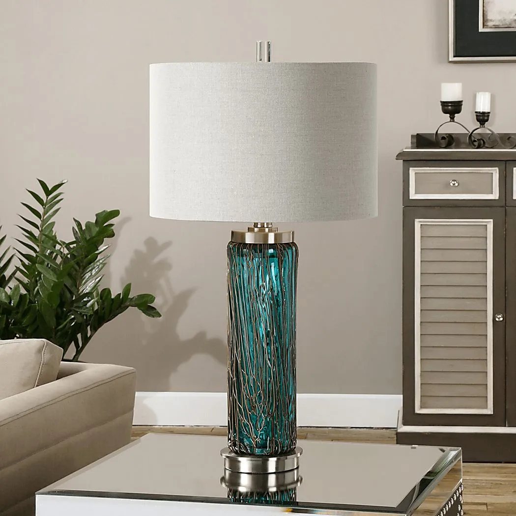 Hurley Point Blue Lamp