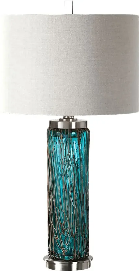 Hurley Point Blue Lamp