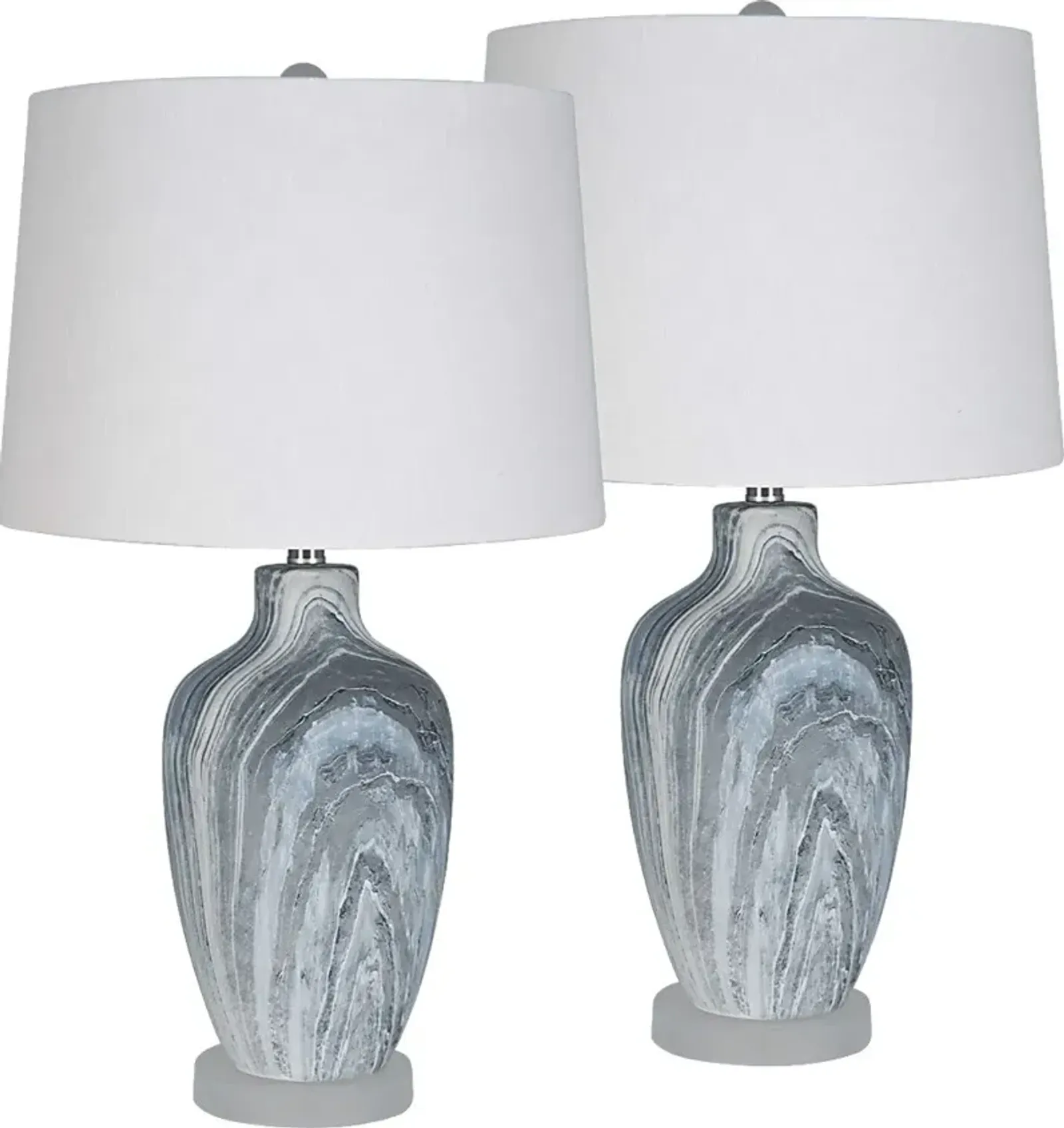 Lavonne Spring Blue Lamp, Set of 2