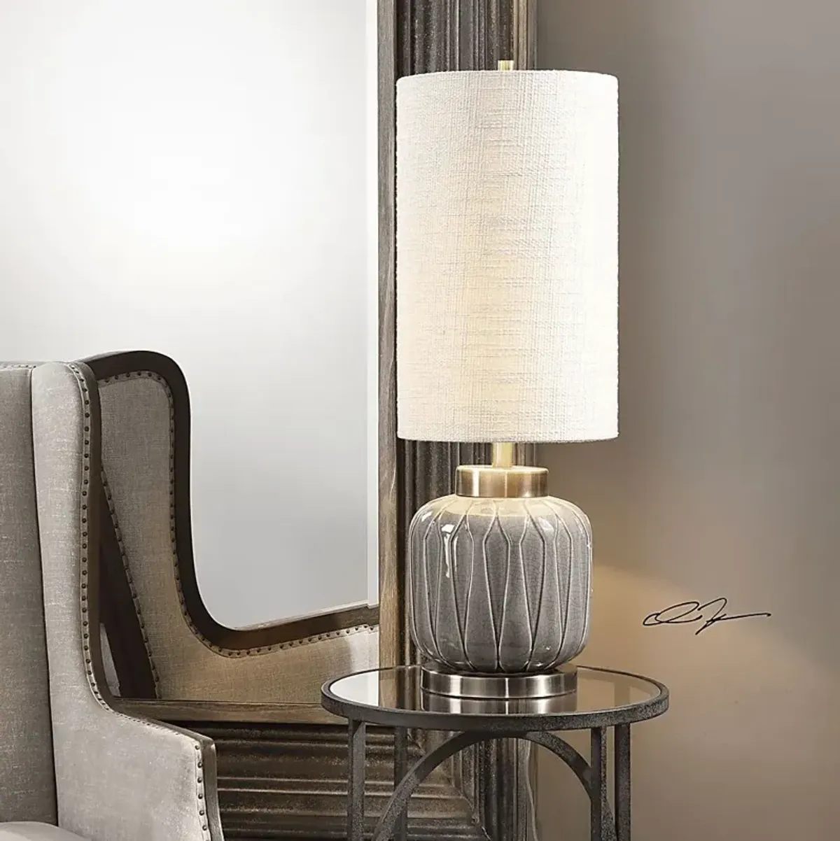 Desert Hills Gray Lamp