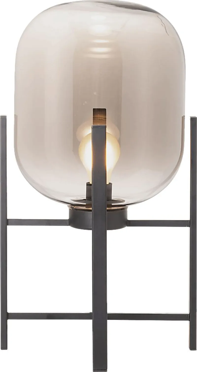 Yadkin Circle Black Lamp