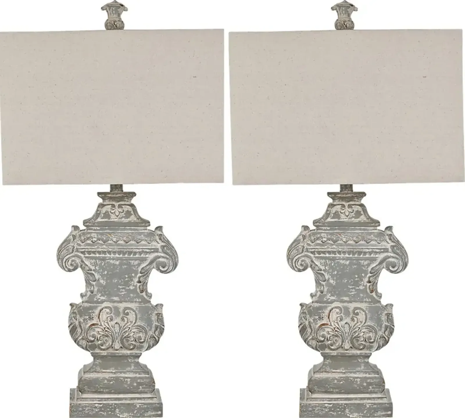 Varennes Sea Gray Lamp Set of 2