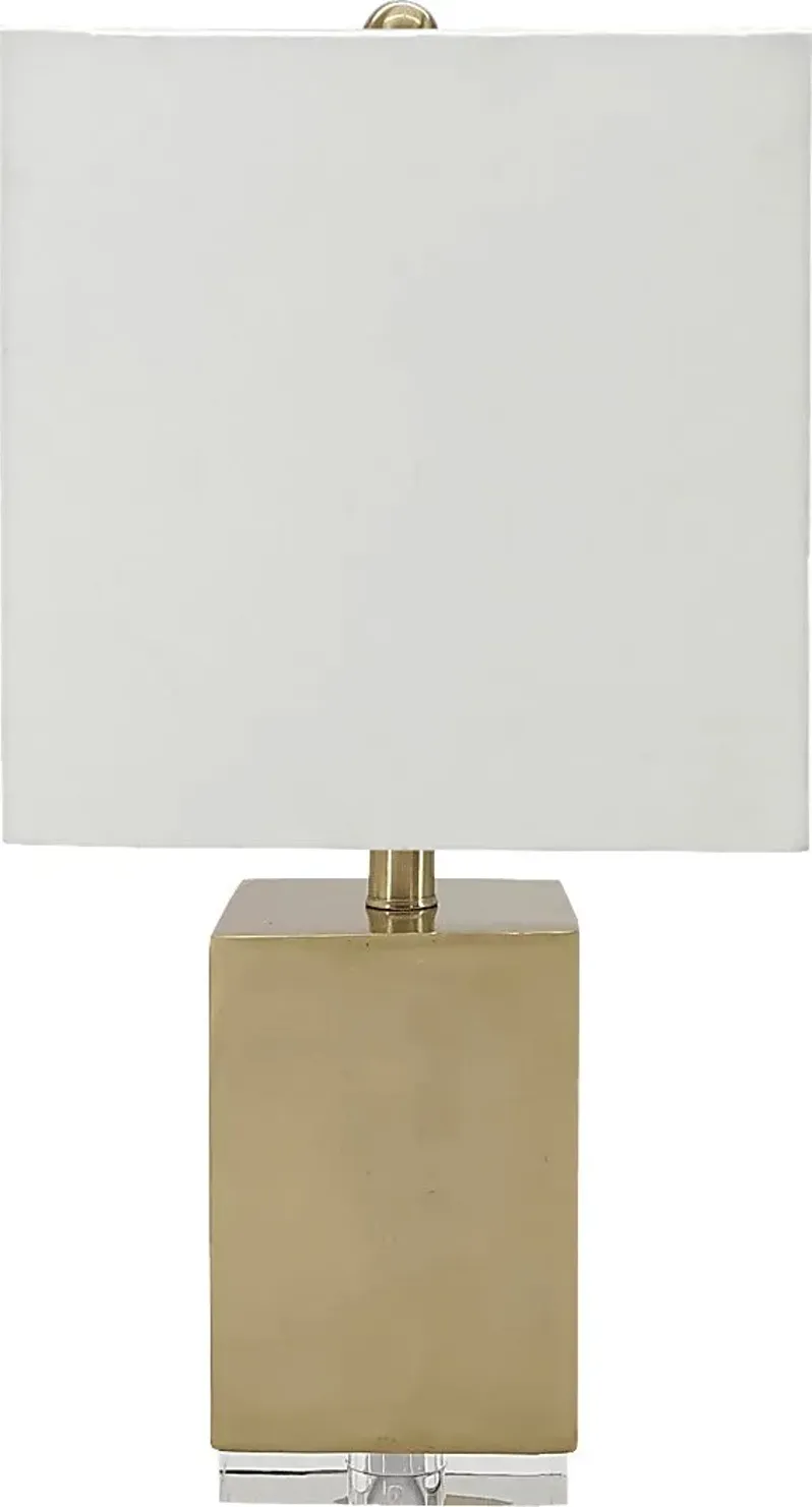 Veda Bend Gold Lamp