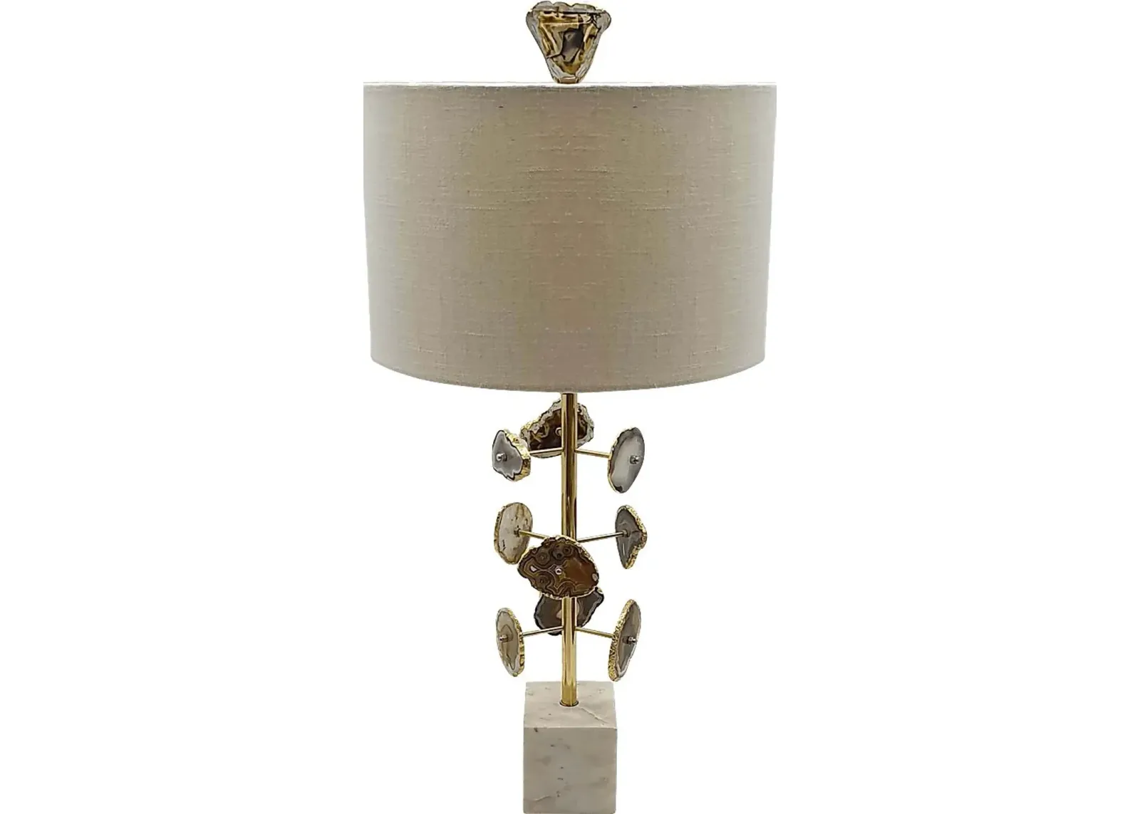 Zurline Hollow Brass Lamp