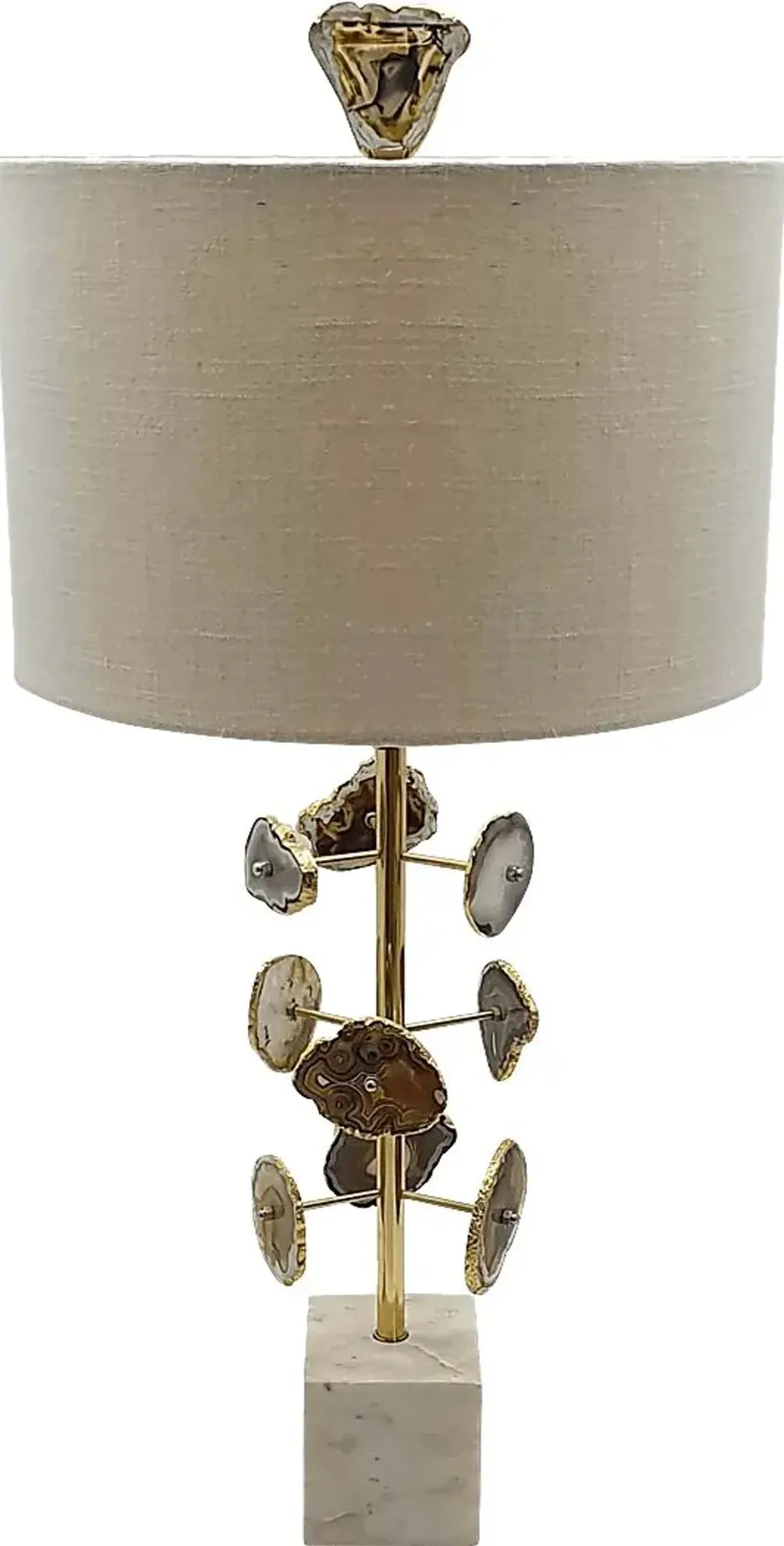 Zurline Hollow Brass Lamp