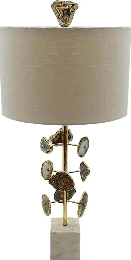 Zurline Hollow Brass Lamp