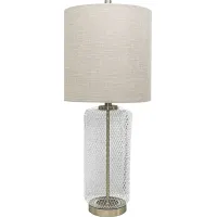 Birdcage Lane Silver Table Lamp