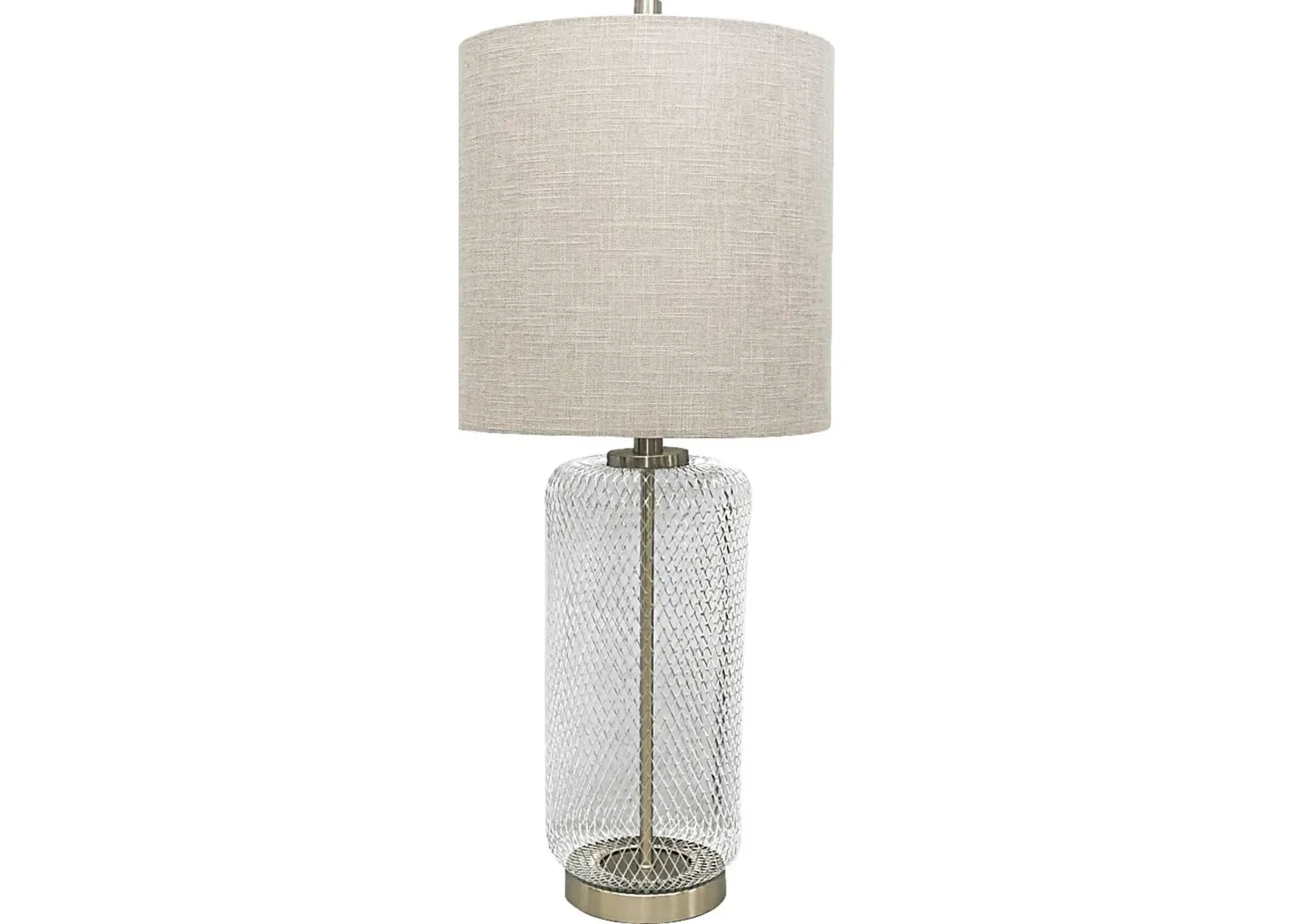 Birdcage Lane Silver Table Lamp