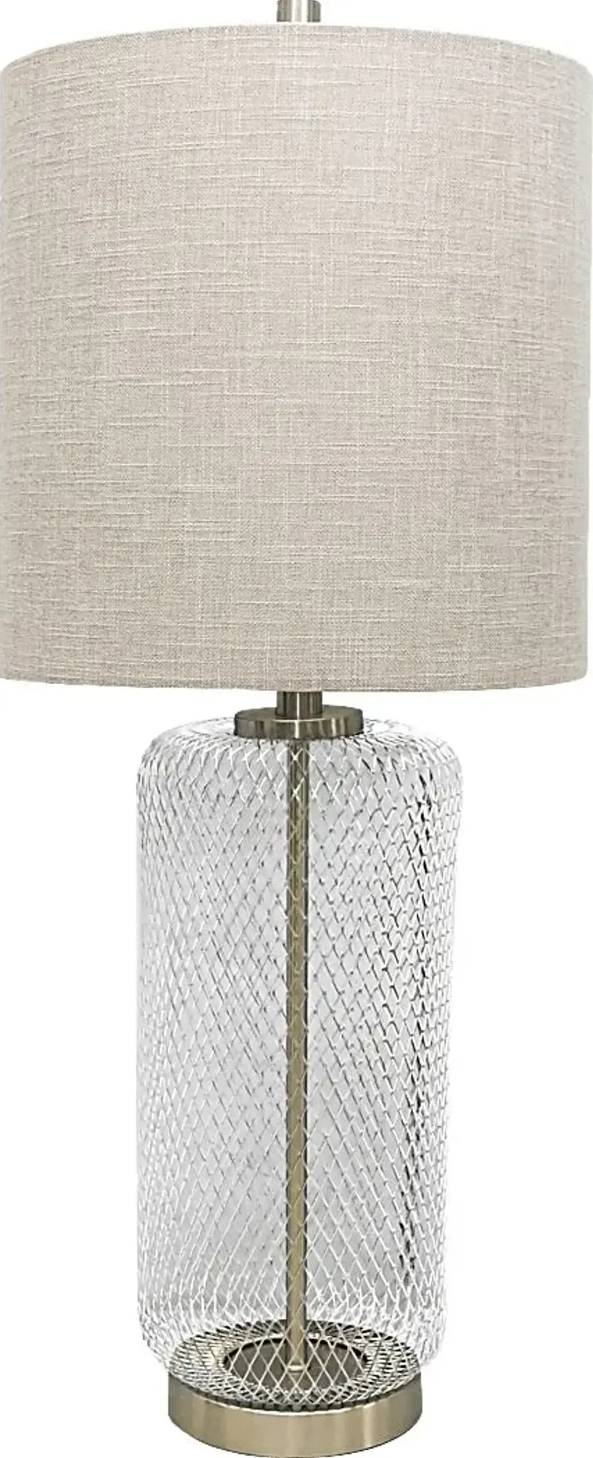 Birdcage Lane Silver Table Lamp