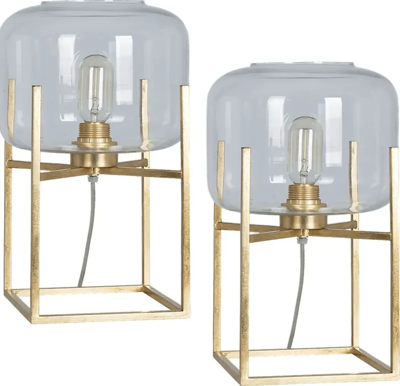 Aberlady Gold Lamp, Set of 2