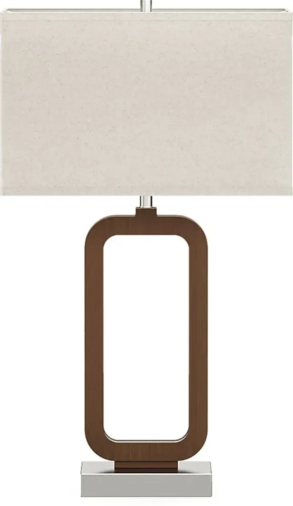 Robin Lane Walnut Table Lamp