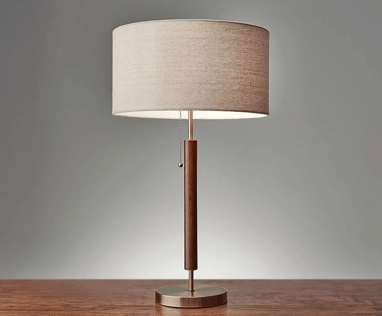 Landmark Lane Walnut Lamp