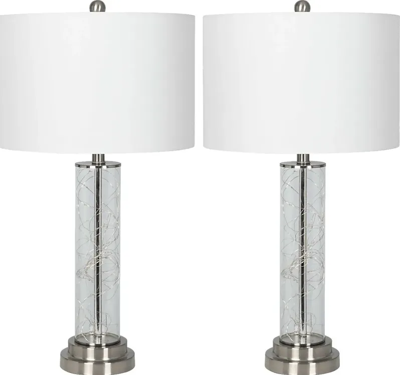 Acequia Lane Clear Lamp, Set of 2