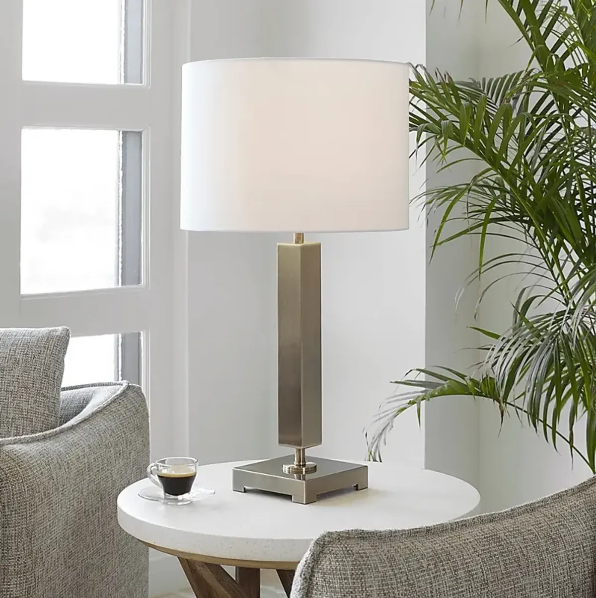 Athena Road Brass Lamp