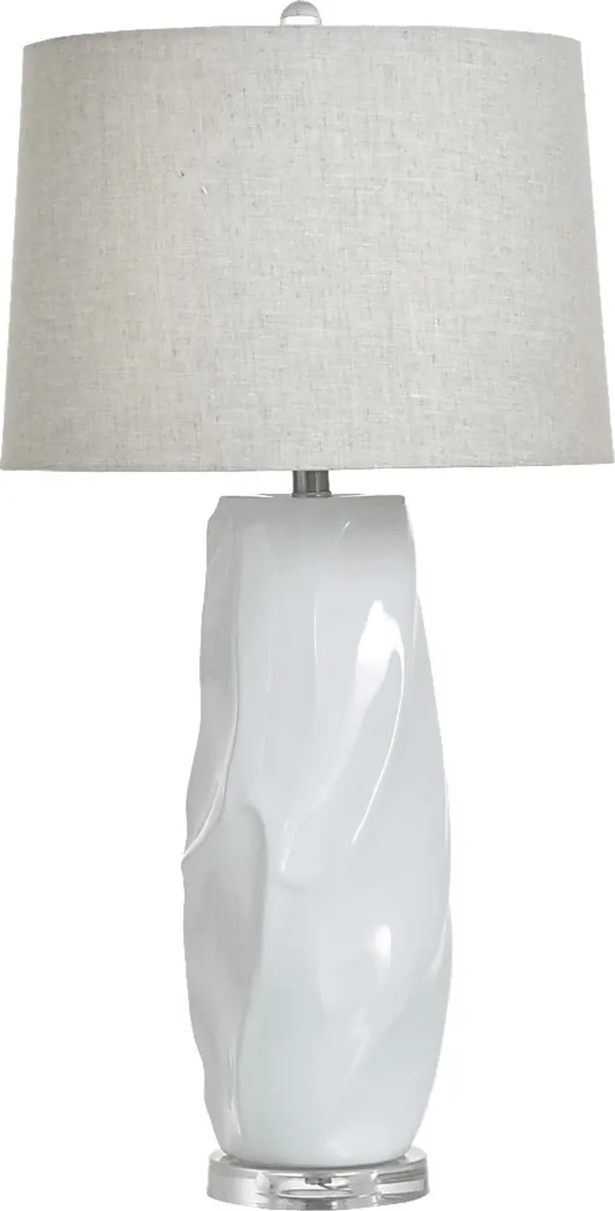 Crya Road White Table Lamp