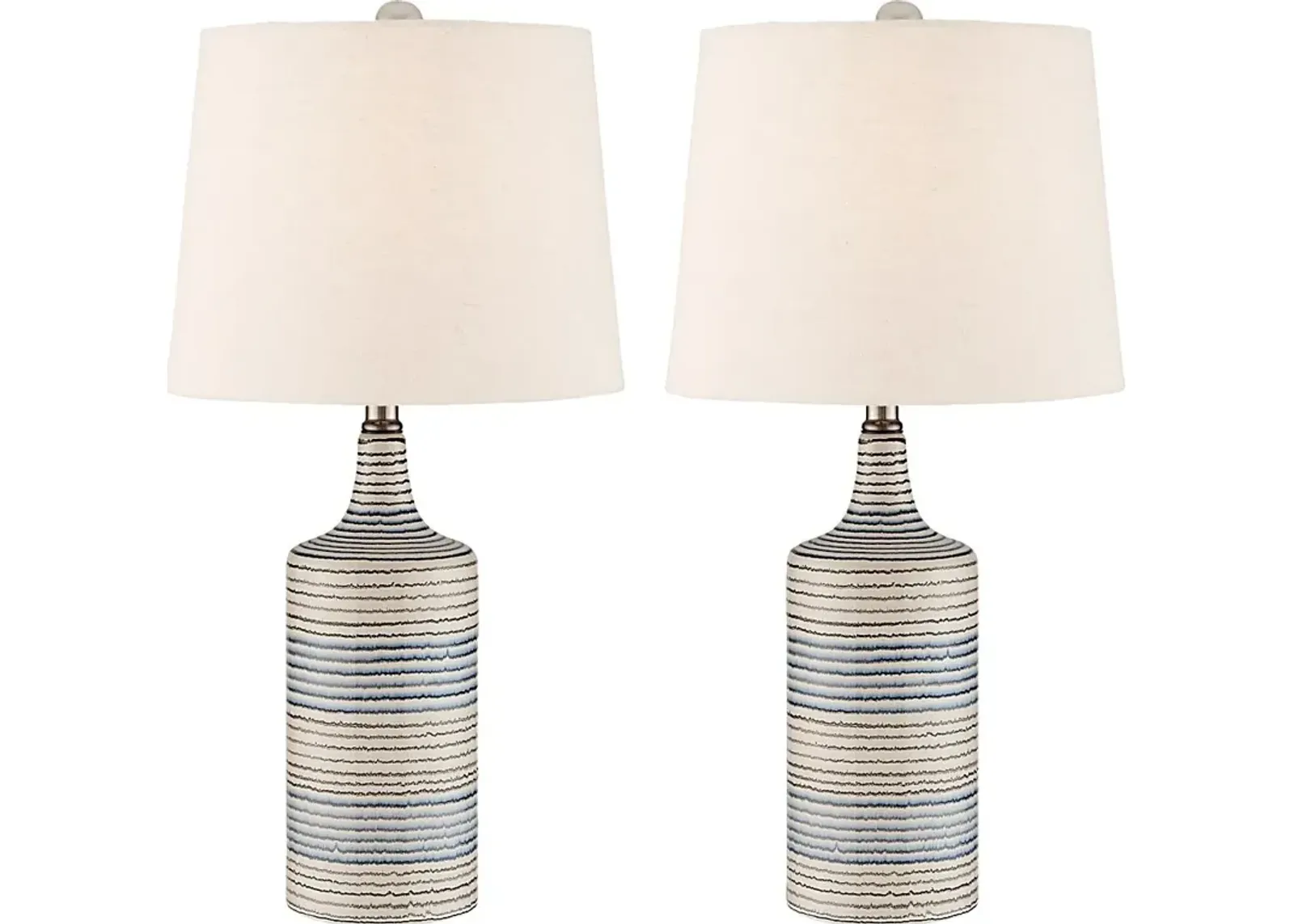 Fairmeadow Bluff White Table Lamp, Set of Two