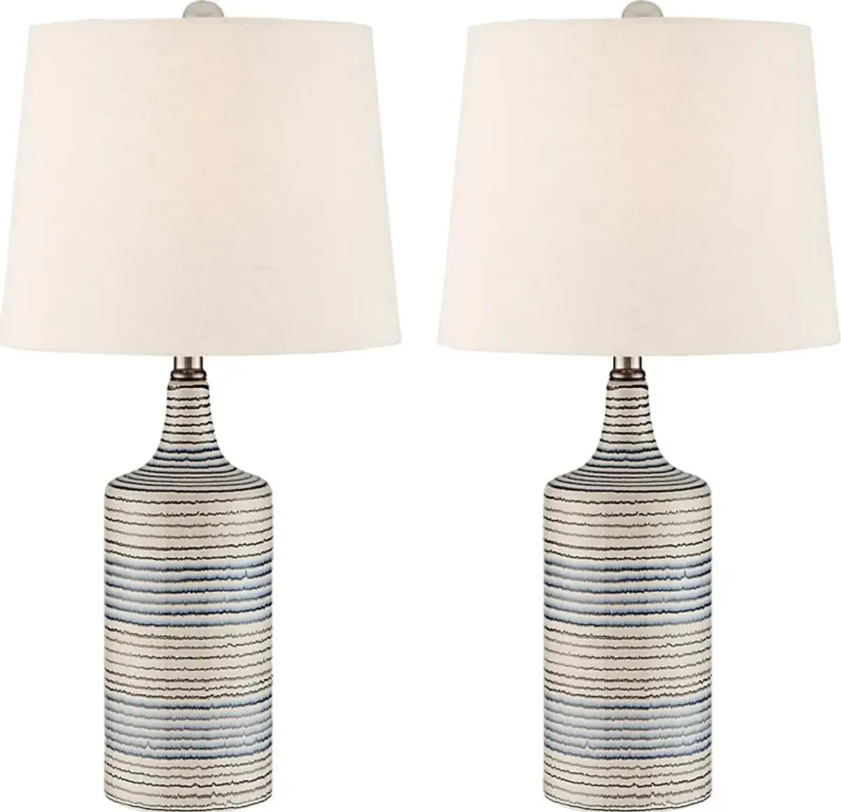 Fairmeadow Bluff White Table Lamps, Set of 2