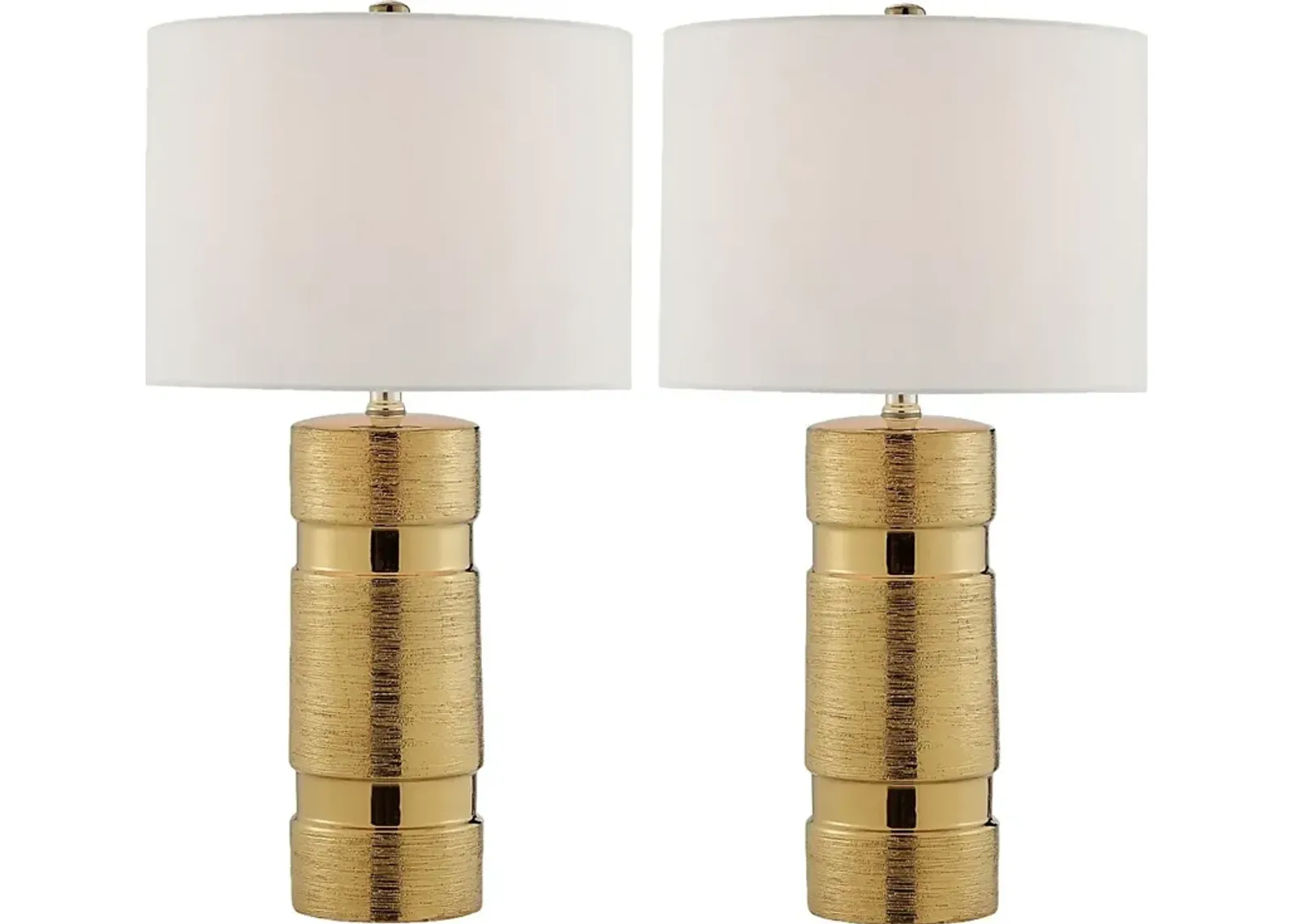 Granite Way Gold Table Lamp, Set of Two